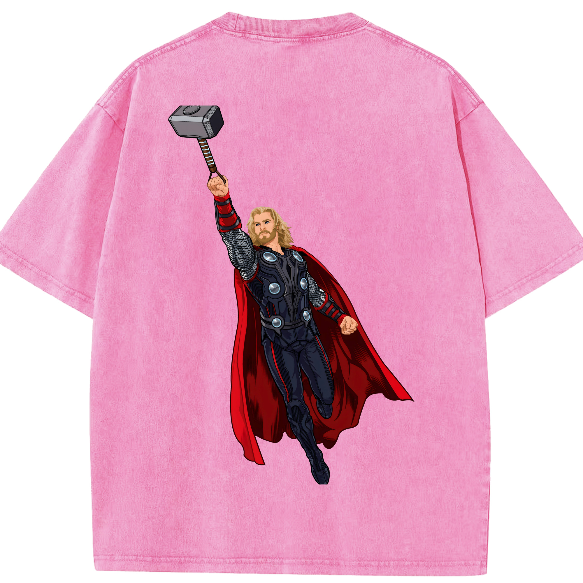 （画像用） アベンジャーズ The Avengers 綿100% ヴィンテージ風 半袖Tシャツ（背面プリント）